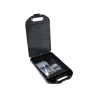 Composite clipboard storage box (approx. 31x25x3.5 cm) - various hole patterns at the top/bottom for attaching holders