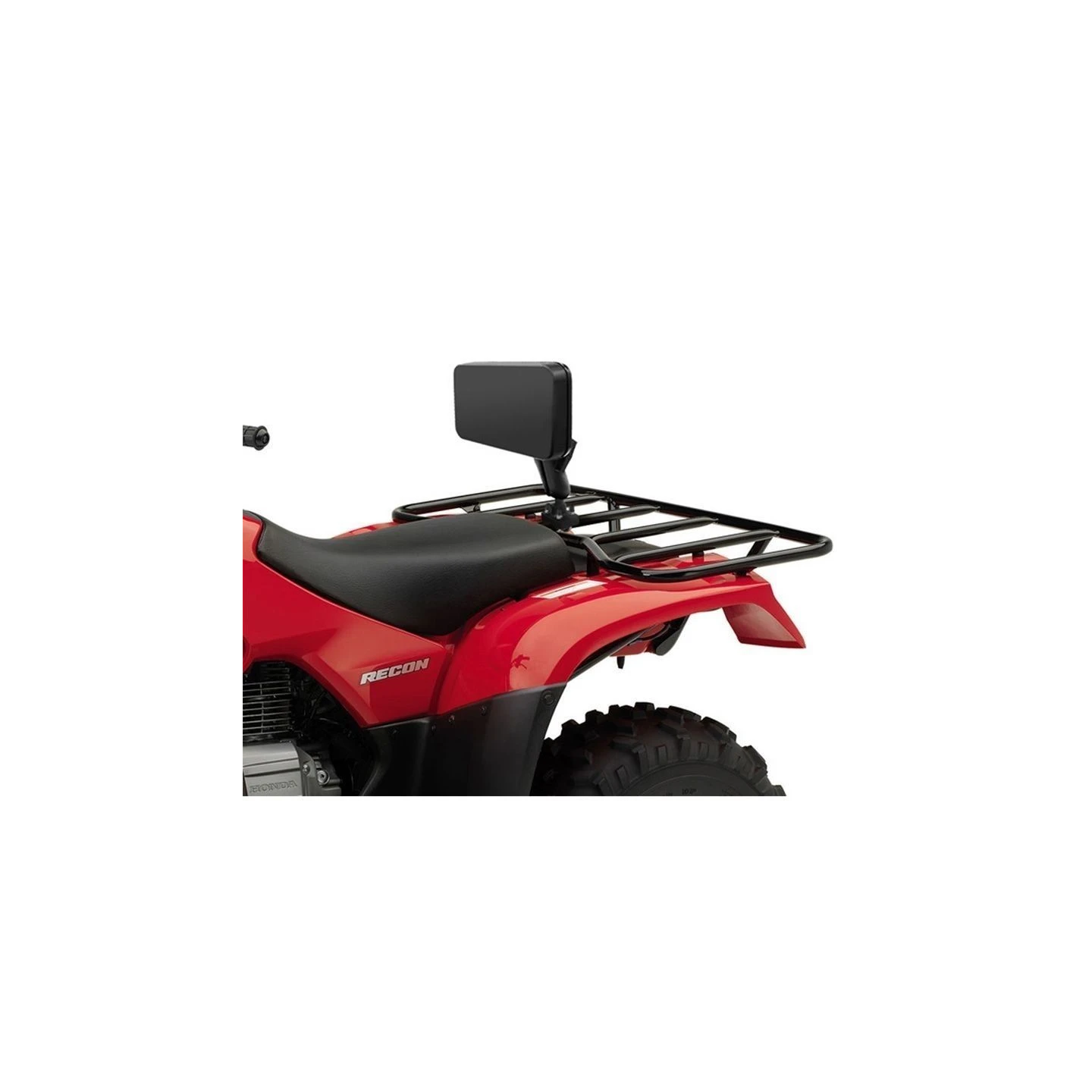 Rückenstütze für ATVs - Doppel-Rohrschelle, mittlerer Verbindungsarm, Rückenpolster