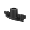Composite double T-slot track base for spline post systems - suitable for Tough-Track rails