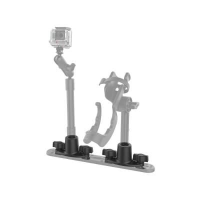 Verbundstoff Doppel T-Slot Track-Basis für Spline Post Systeme - geeignet für Tough-Track Schienen