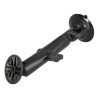 Composite suction foot set with round connection - long connecting arm (aluminium), Diamond base plate (trapezoid)