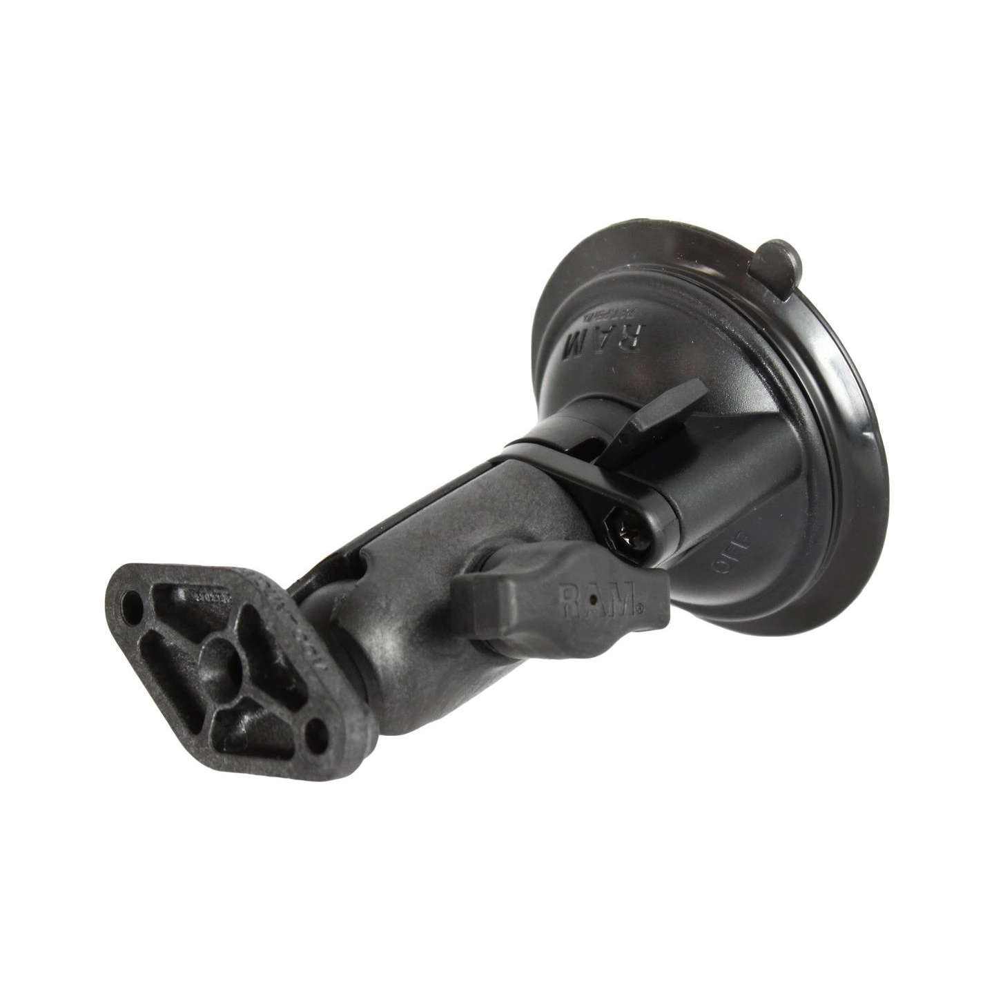 Composite suction foot set with Diamond connection - Ocatagon connection arm, Diamond base plate (trapezoid), (1 inch)