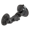 Composite suction foot set with round connection - short connecting arm, Diamond base plate (trapezoid), round base plate