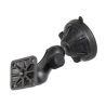 Composite suction foot set - short connecting arm (approx. 50 mm), rectangular base plate (trapezoid), (1 inch)