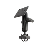 Set for handlebars/tubes - double clamp, centre connecting arm, VESA plate (75 x 75 mm lock grid)