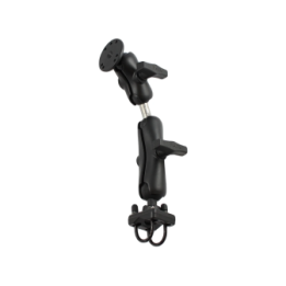 Set für Lenker/Rohre - Doppel-Klemmschelle, mittlerer Verbindungsarm, Doppelkugel-Adapter, kurzer Verbindungsarm