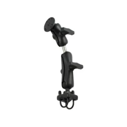 Set für Lenker/Rohre - Doppel-Klemmschelle, mittlerer Verbindungsarm, Doppelkugel-Adapter, kurzer Verbindungsarm