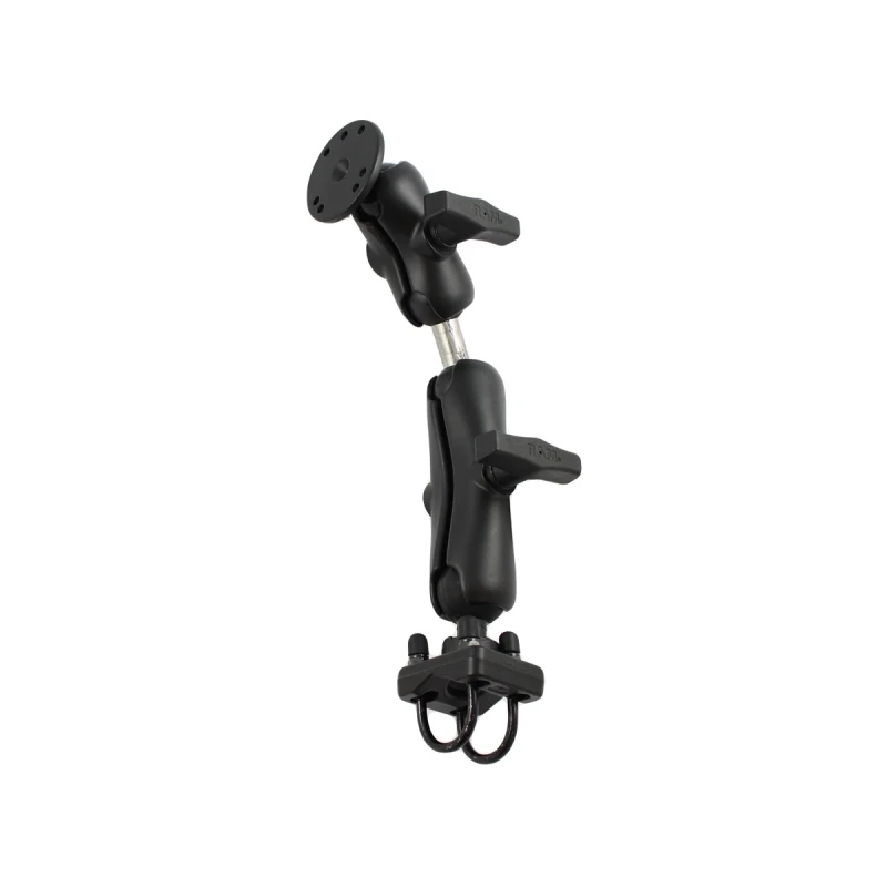 Set für Lenker/Rohre - Doppel-Klemmschelle, mittlerer Verbindungsarm, Doppelkugel-Adapter, kurzer Verbindungsarm