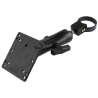Set for handlebar tubes - clamp, centre connecting arm, VESA plate (75x75 and 100x100 mm hole pattern), in polybag