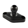 Composite Diamond base plate (trapezoid) with Snap Link ball - in polybag