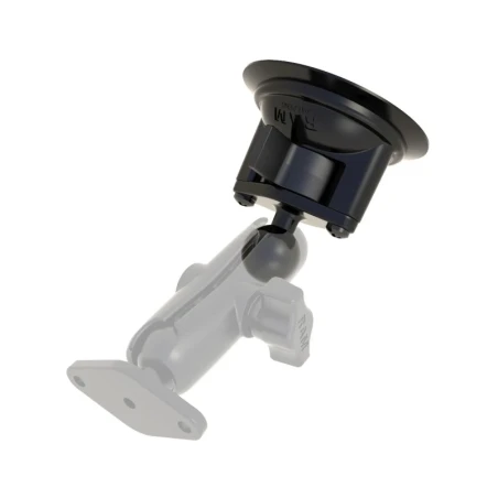 Suction base with Diamond base plate (trapezoid) - Twist lock, not mounted, (1 inch)