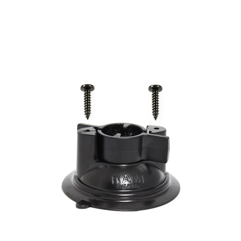 Suction base with diamond mount (trapezoid) - twist lock, diameter 83.82 mm, incl. screw set