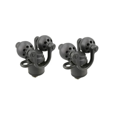 Verbundstoff Roller-Ball Paddelhalter (Doppel-Pack) - mit T-Slot für Tough-Track Schienensysteme