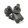 Composite roller-ball paddle holder (double pack) - with T-slot for Tough-Track rail systems