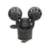 Composite roller-ball paddle holder with T-slot for Tough-Track rail systems - in polybag