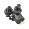 Composite roller-ball paddle holder with T-slot for Tough-Track rail systems - in polybag