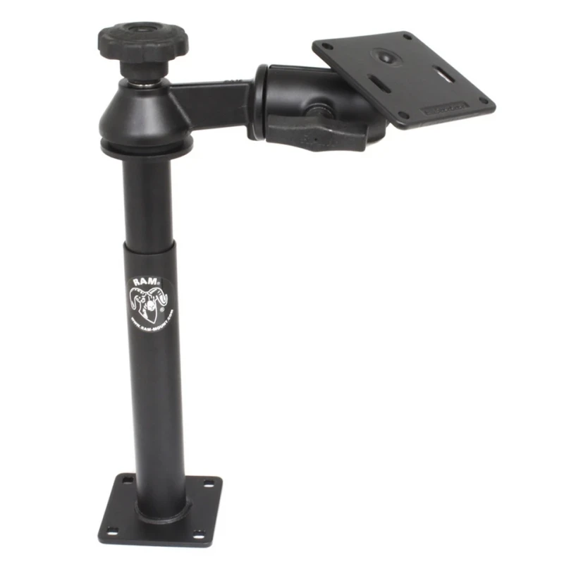 Swivel arm with Tele-Pole (approx. 200 mm) and base (approx. 225 mm) - Octagon connecting arm, VESA plate (75 x75 mm)