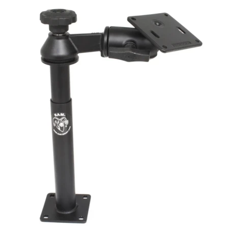 Swivel arm with Tele-Pole (approx. 200 mm) and base (approx. 225 mm) - Octagon connecting arm, VESA plate (75 x75 mm)
