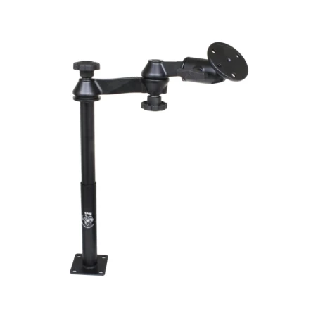 Swivel arm with Tele-Pole (approx. 300 mm) and base (approx. 225 mm) - Octagon connecting arm, round base plate