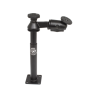 Swivel arm with Tele-Pole (approx. 200 mm) and base (approx. 225 mm) - Octagon connecting arm, round base plate (AMPS)