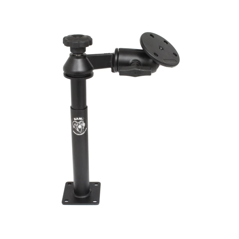 Swivel arm with Tele-Pole (approx. 200 mm) and base (approx. 225 mm) - Octagon connecting arm, round base plate