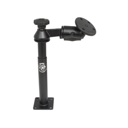 Swivel arm with Tele-Pole (approx. 200 mm) and base (approx. 225 mm) - Octagon connecting arm, round base plate