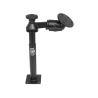 Swivel arm with Tele-Pole (approx. 200 mm) and base (approx. 225 mm) - Octagon connecting arm, round base plate