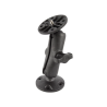 Composite surface-mounted camera mount with 1/4"-20 grub screw - with round base plate, (1 inch)