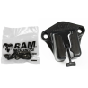 Composite belt clip with diamond mount (trapezoid) - with screw set
