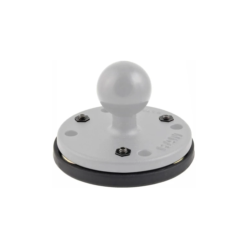 Verbundstoff Magnet-Basis für runde Basisplatten - 3 Magnete, Schrauben-Set