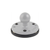 Composite magnetic base for round base plates - 3 magnets, screw set