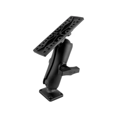 Verbundstoff Aufbau-Set - rechteckige Basisplatte, mittlerer Verbindungsarm, Universal-Platte (158,75 x 50,8 mm), im Po