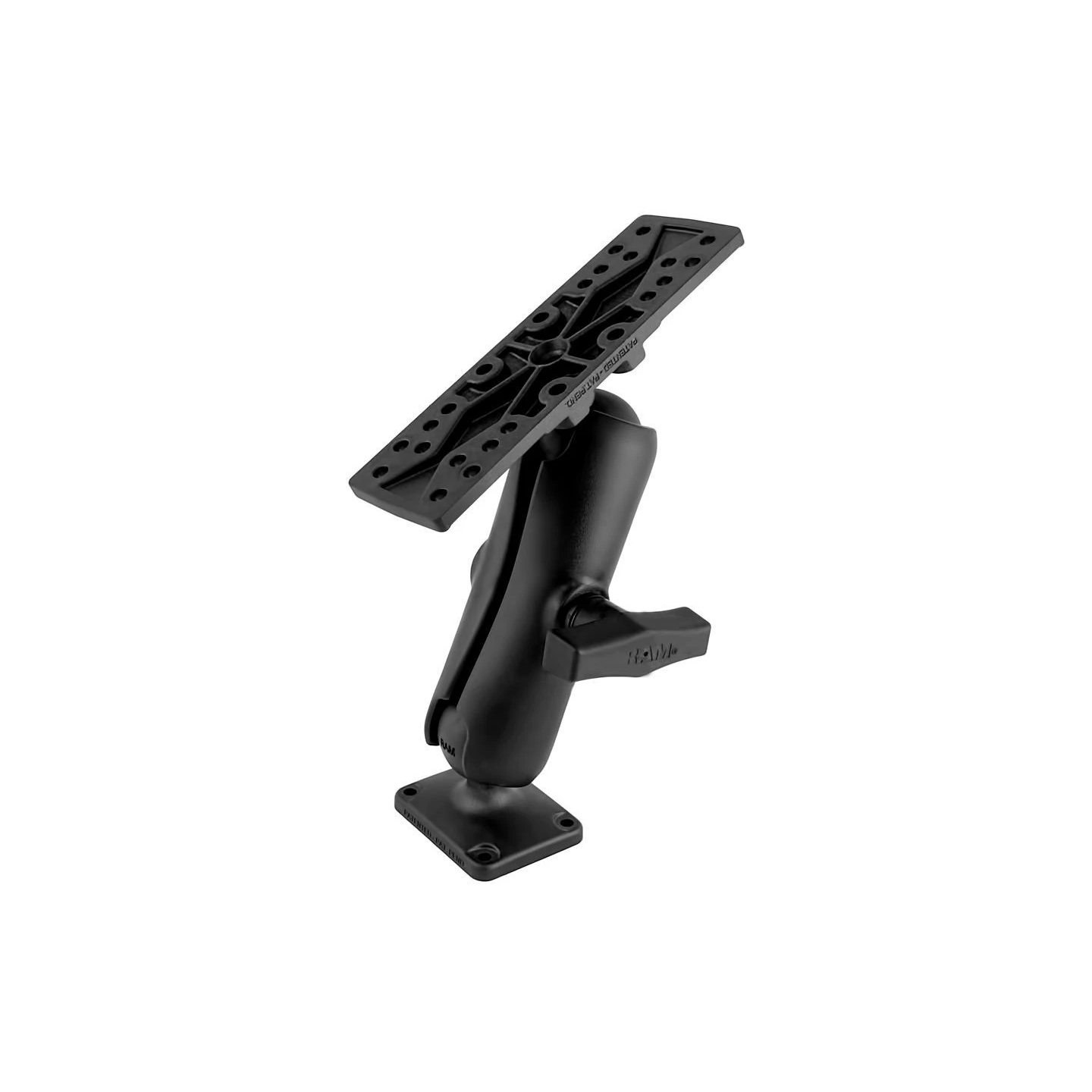 Verbundstoff Aufbau-Set - rechteckige Basisplatte, mittlerer Verbindungsarm, Universal-Platte (158,75 x 50,8 mm), im Po