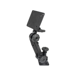 Schwenkarm mit VESA-Anbindung - Horizontal-Basis, Ratchet-System, VESA-Platte (4x 75 und 4x 100 mm Lochraster)
