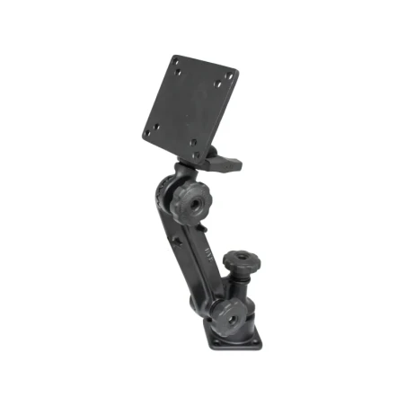 Schwenkarm mit VESA-Anbindung - Horizontal-Basis, Ratchet-System, VESA-Platte (4x 75 und 4x 100 mm Lochraster)
