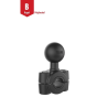Torque pipe clamp - for 9.53-15.88 mm diameter, (1 inch)