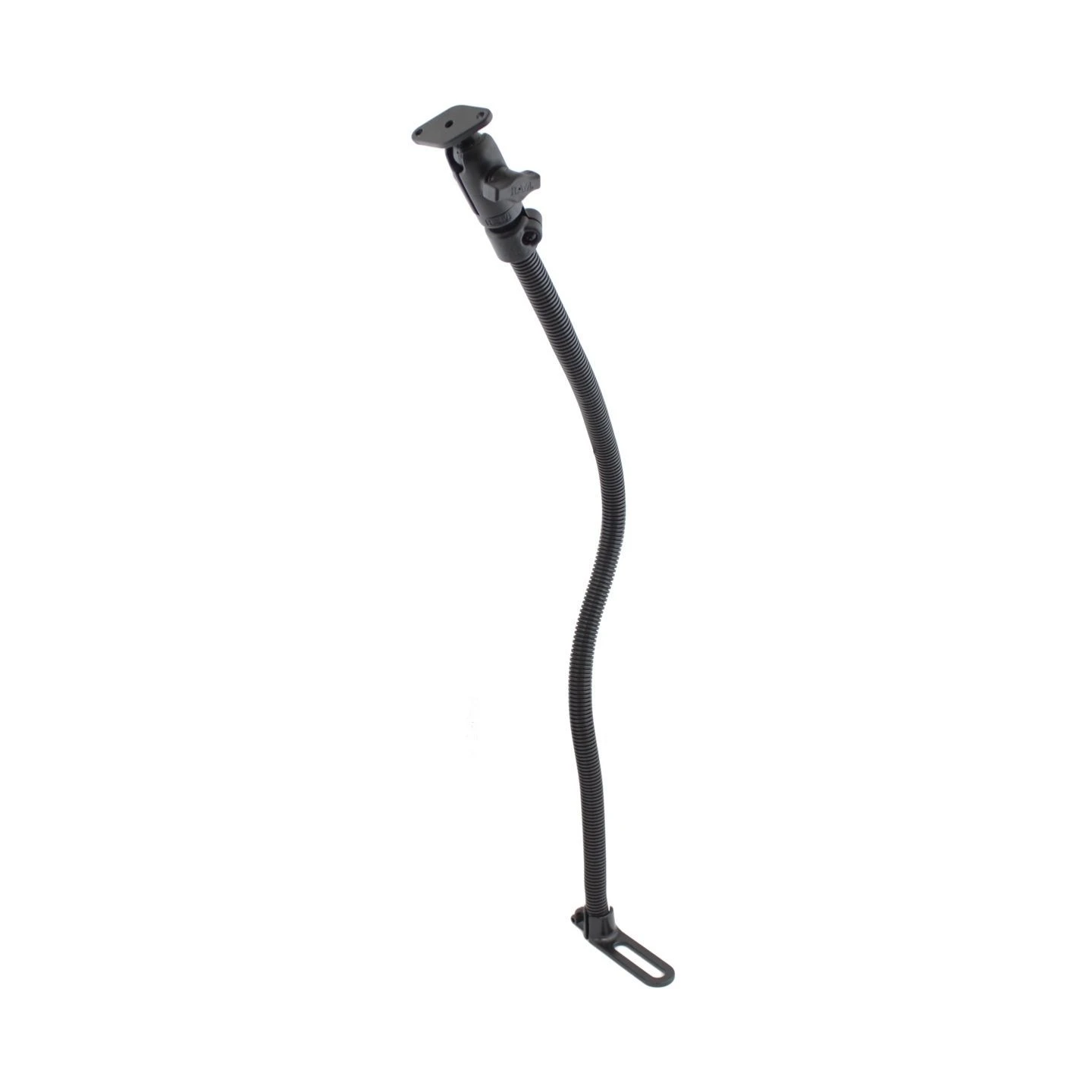 Pod I Sitzschienen-Adapter mit Diamond-Anbindung (Trapez) - flexibler Stab (ca. 760 mm), Diamond-Basisplatte (Trapez)