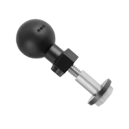 Verbundstoff Basis-Kugel für Harley Davidson Motorräder (Spiegelaufnahme) -  (1 Zoll), 1/4-20 Zoll Gewinde (Aluminium)