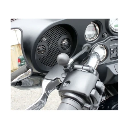 Verbundstoff Basis-Kugel für Harley Davidson Motorräder (Spiegelaufnahme) -  (1 Zoll), 1/4-20 Zoll Gewinde (Aluminium)