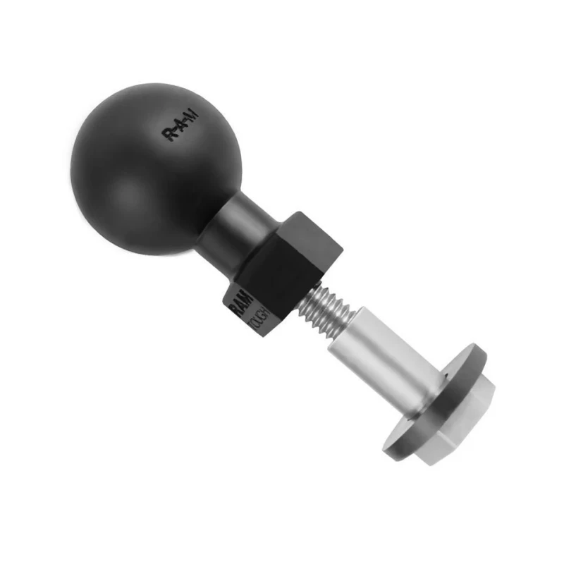 Verbundstoff Basis-Kugel für Harley Davidson Motorräder (Spiegelaufnahme) -  (1 Zoll), 1/4-20 Zoll Gewinde (Aluminium)
