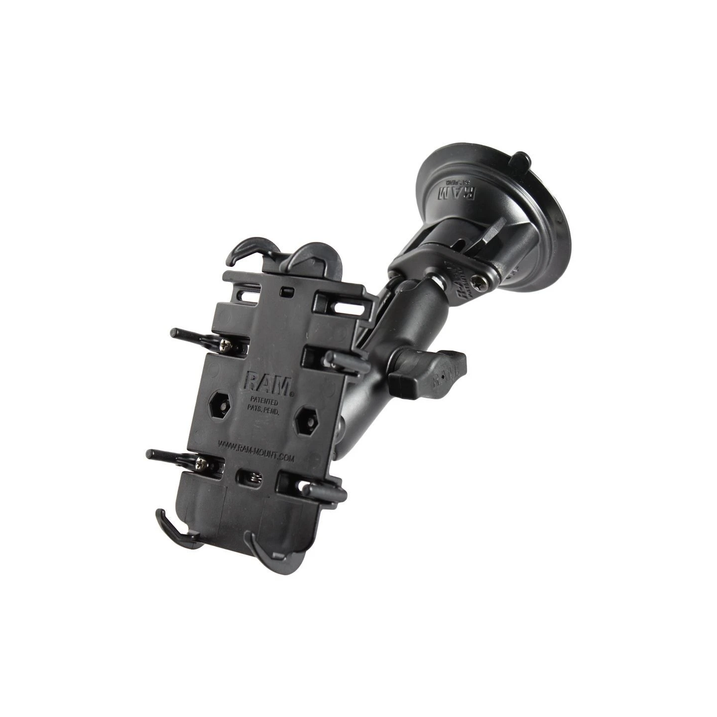 Universal Saugfuss-Halterung für elektronische Geräte - mittlerer Verbindungsarm, 2x Diamond-Basisplatte (Trapez)