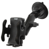 Universal suction foot mount for electronic devices - centre connecting arm, 2x Diamond base plate (trapezoid)