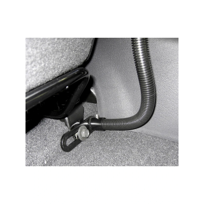 Pod I Sitzschienen-Adapter mit AMPS-Anbindung - flexibler Stab (ca. 450 mm), runde Basisplatte,  (1 Zoll)
