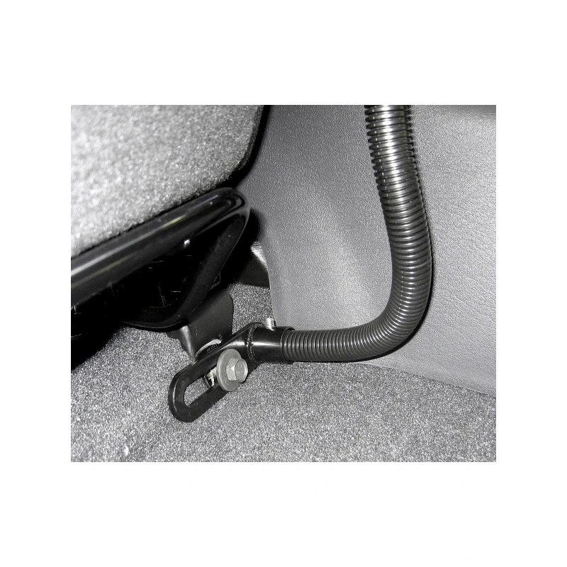 Pod I Sitzschienen-Adapter mit AMPS-Anbindung - flexibler Stab (ca. 450 mm), runde Basisplatte,  (1 Zoll)