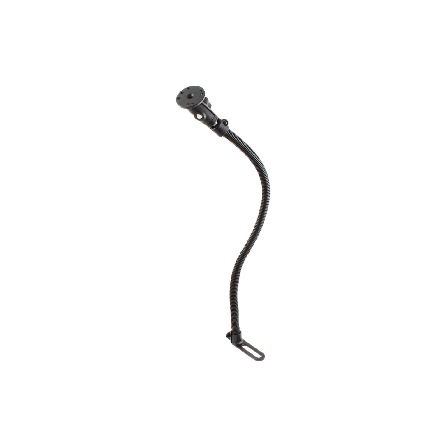 Pod I Sitzschienen-Adapter mit AMPS-Anbindung - flexibler Stab (ca. 600 mm), runde Basisplatte (AMPS),  (1 Zoll)
