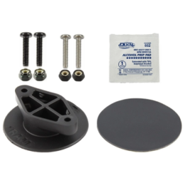 Verbundstoff Klebe-Basis mit Diamond-Aufnahme (Trapez) - mit Schrauben-Set