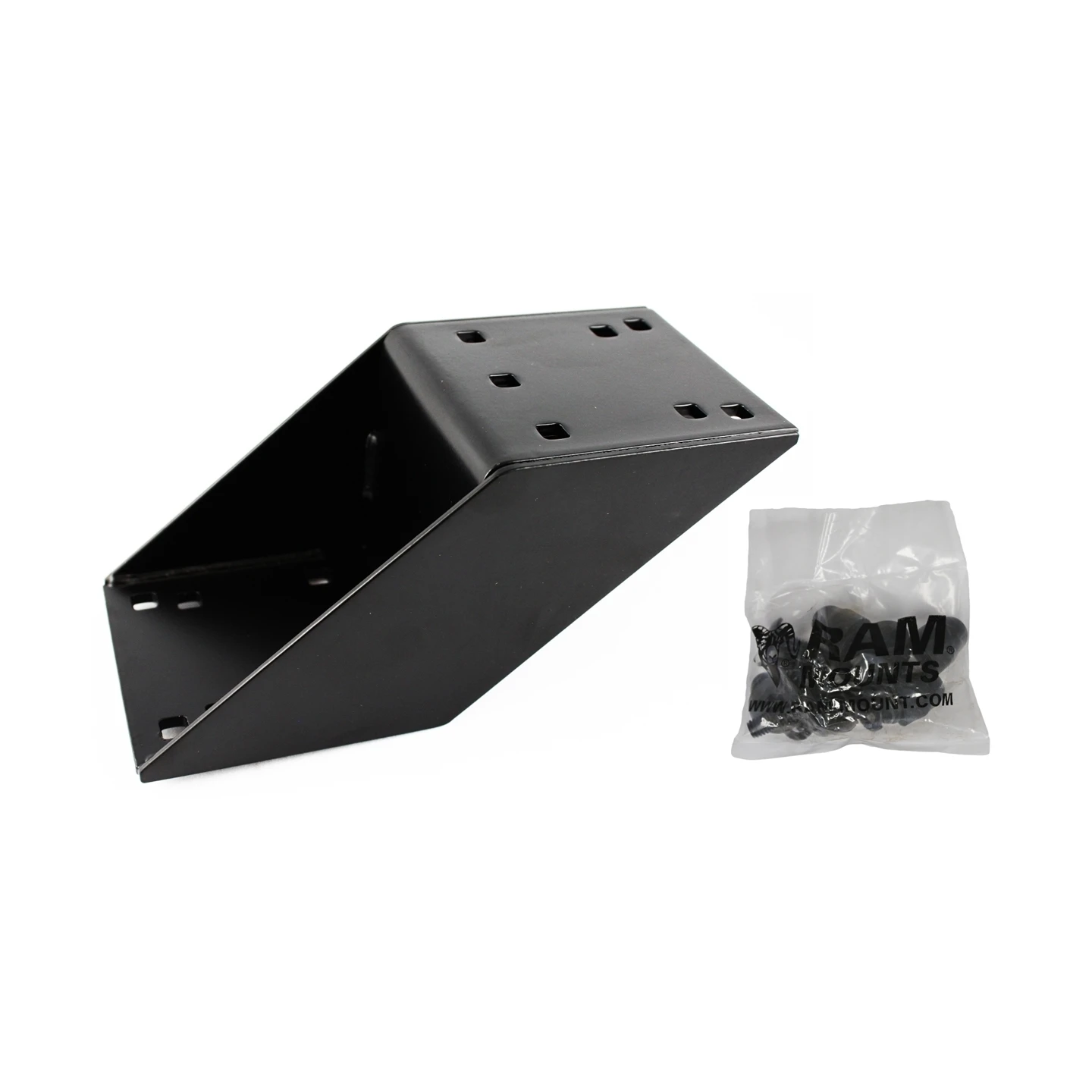 Universal Fahrzeug-Basis (gewinkelt) für Halterungen - Höhe ca. 100 mm, Schrauben-Set