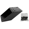 Universal vehicle base (angled) for brackets - height approx. 100 mm, screw set