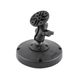 Universal Desktop-Standhalterung - mit Standfuss, 2x runde Basisplatte, kurzer Verbindungsarm,  (1 Zoll)