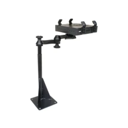 Universal Laptop-Halterung für Fahrzeuge - Fahrzeug-Basis, Doppel-Schwenkarm, Tough-Tray Halteschale